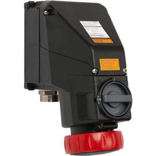 Stahl Schaltersteckdose 30 a rot 7h 8571/21-407-S#294382