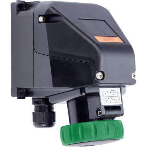 Stahl Kleinsteckdose 12 A grün 3h 8573/13-203 #243159