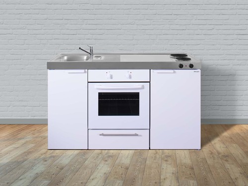 Stengel Miniküche Kitchenline weiß MKB150KSBOGKFliBre