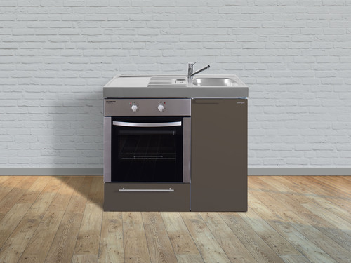 Stengel Miniküche Kitchenline Mokka metallic MKBMM100BOBre