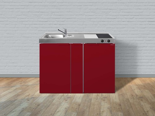 Stengel Miniküche Kitchenline Bordeauxrot MKBR120AKSGKFreBli