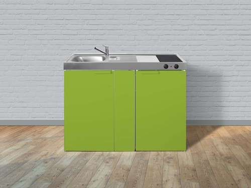 Stengel Miniküche Kitchenline Grüner Apfel MKGA120KSGKFliBre