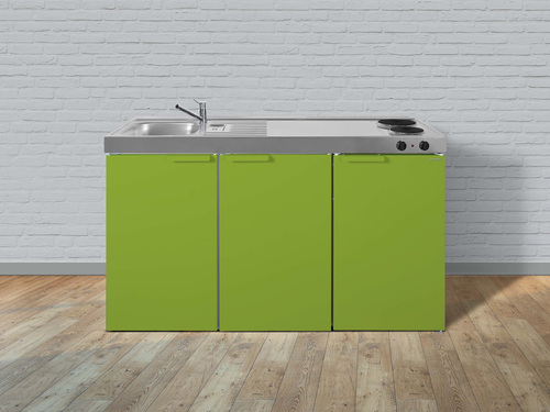 Stengel Miniküche Kitchenline Grüner Apfel MKGA150KSEKFreBli
