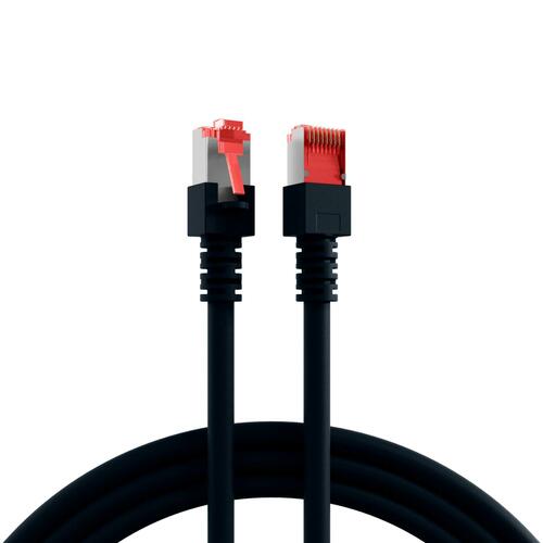 EFB-Elektronik Patchkabel Cat.6 2xRJ45 mit S/FTP EC6000 10m schwarz S/FTP