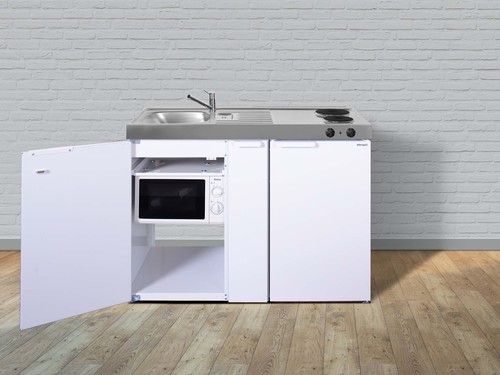 Stengel Miniküche Kitchenline weiß MKM120AKSMWEKFreBli