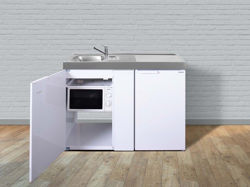 Stengel Miniküche Kitchenline weiß MKM120KSMWKSreBli