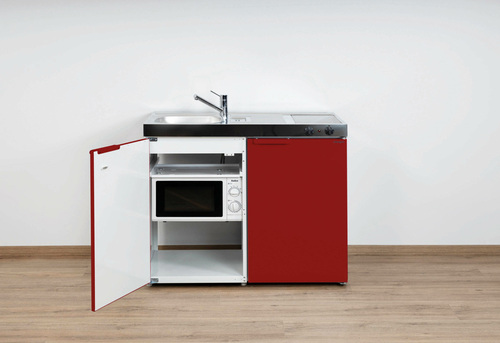 Stengel Miniküche Kitchenline Bordeauxrot MKMBR100KSMWGKFreBli