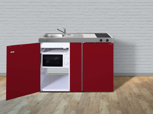 Stengel Miniküche Kitchenline Bordeauxrot MKMBR120AKSMWGKFliBr