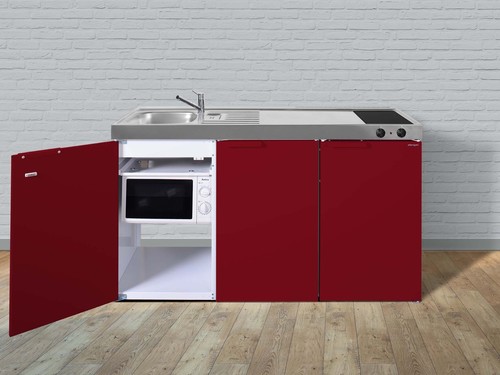 Stengel Miniküche Kitchenline Bordeauxrot MKMBR150KSMWGKFreBli