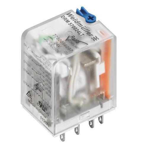Weidmüller Miniatur-Industrierelais 24VDC 4Wechsler DRM570024LT AU Weidmüller Miniatur-Industrierelais 24VDC 4Wechsler DRM570024LT AU