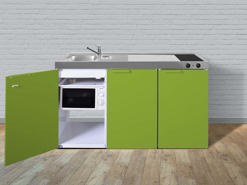 Stengel Miniküche Kitchenline Grüner Apfel MKMGA150KSMWGKFliBre
