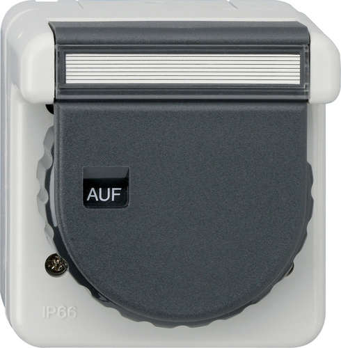 Gira AP Aufputz IP44 Wassergeschützt Schalter Steckdose Taster grau Auswahl 