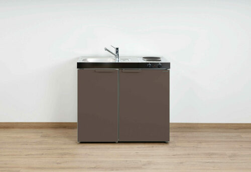Stengel Miniküche Kitchenline Mokka metallic MKMM90KSEKFreBli