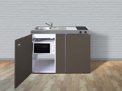 Stengel Miniküche Kitchenline Mokka metallic MKMMM120KSMWGKFreBli