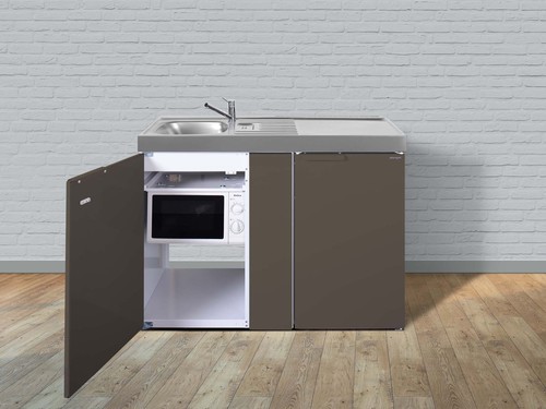 Stengel Miniküche Kitchenline Mokka metallic MKMMM120KSMWKSreBli
