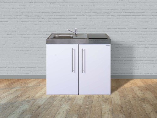 Stengel Miniküche Premiumline weiß MP100KSIKFliBre