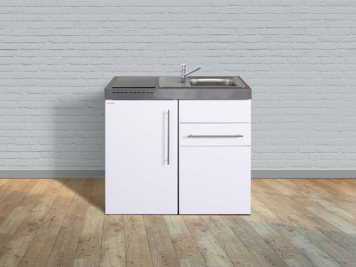 Stengel Miniküche Premiumline weiß MP100SGKFliBreS