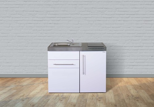 Stengel Miniküche Premiumline weiß MP110SKSGKFliBreS