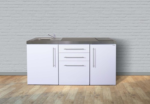Stengel Miniküche Premiumline weiß MP170KSGKFliBre2Sn