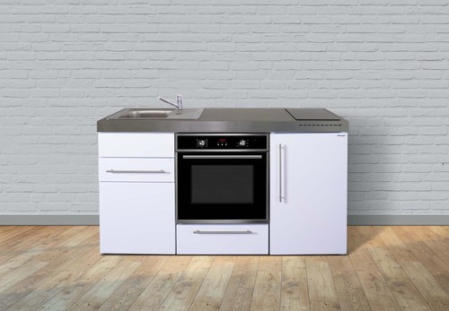 Stengel Miniküche Premiumline weiß MPB160KSBOIKFreBliS