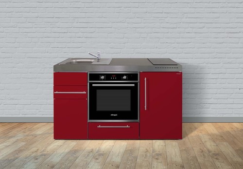 Stengel Miniküche Premiumline Bordeauxrot MPBBR150KSGKFreBliS