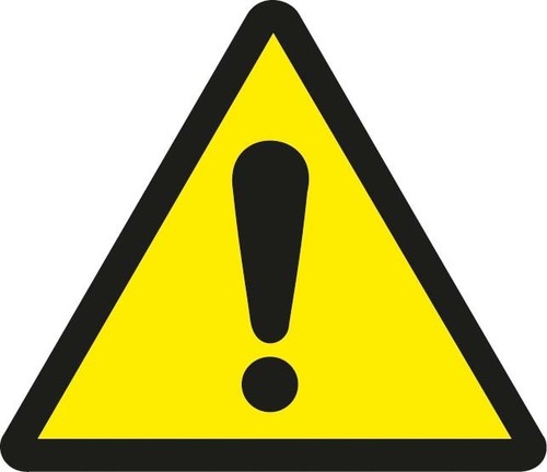 HellermannTyton Warnschild allgem. Warnzeichen 597-63232(VE100)