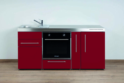 Stengel Miniküche Premiumline Bordeauxrot MPBBR180AKSGKFreBliS