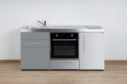 Stengel Miniküche Premiumline Edelstahl MPBES170KSIKFreBliS