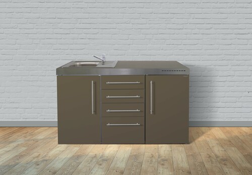 Stengel Miniküche Premiumline Mokka metallic MPBMM150KSBOKSreBliS