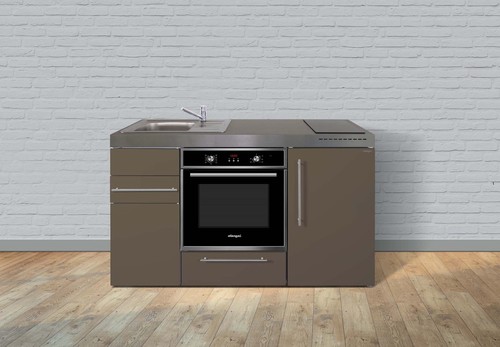 Stengel Miniküche Premiumline Mokka metallic MPBMM150KSIKFreBliS