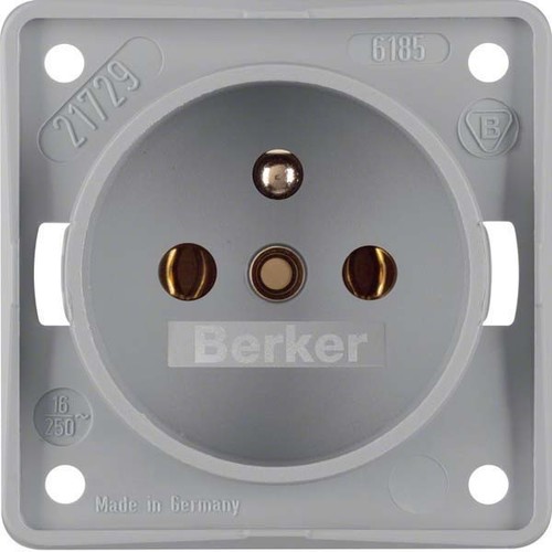 Berker Steckdose gr mit Erdungsstift 961852506