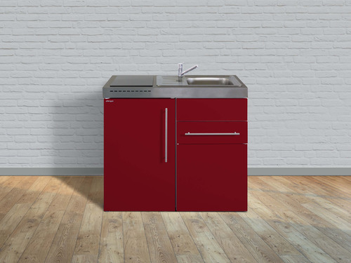 Stengel Miniküche Premiumline Bordeauxrot MPBR100SIKFliBreS