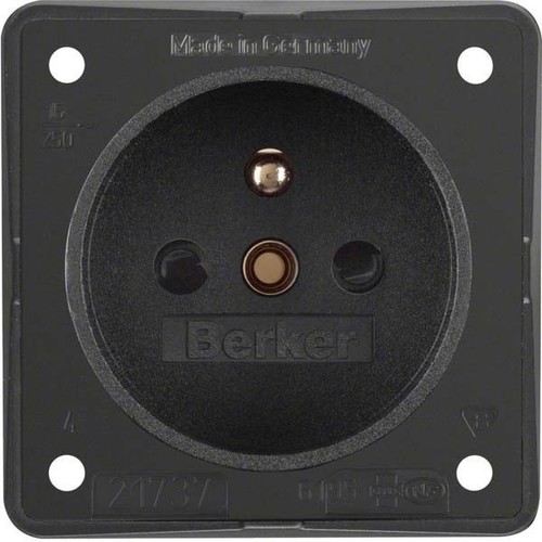 Berker Steckdose anthrazit mit Erdungsstift 961952505