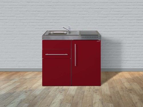 Stengel Miniküche Premiumline Bordeauxrot MPBR100SKSGKFreBliS