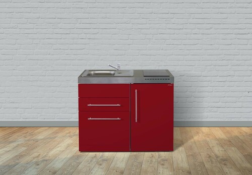Stengel Miniküche Premiumline Bordeauxrot MPBR110SGKFreBliS