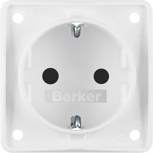 Berker Schuko-Steckd.pws m.Steckklemmen 947792502