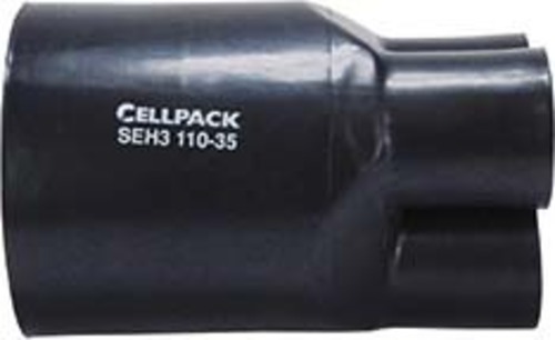 Cellpack Warmschrumpf-Aufteilkappe SEH5/65-15/schwarz