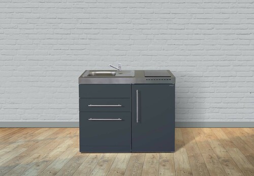 Stengel Miniküche Premiumline Edelstahl MPES110SIKFreBliS