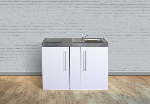 Stengel Miniküche Premiumline Edelstahl MPES120IKFreBli