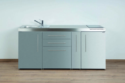Stengel Miniküche Premiumline Edelstahl MPES180AIKFreBli2Sn