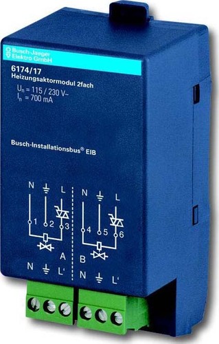 Busch-Jaeger Heizungsaktormodul 2-fach 6174/17