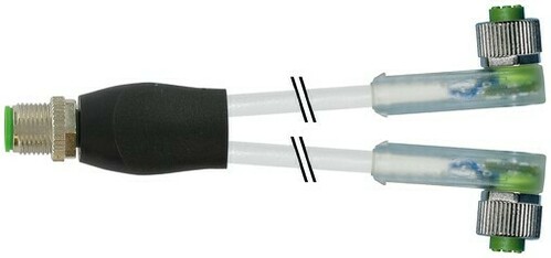 Murrelektronik Y-Verteiler M12 St./M12 Bu.90grad A-kod. LED 7000-40781-2330030 Murrelektronik Y-Verteiler M12 St./M12 Bu.90grad A-kod. LED 7000-40781-2330030