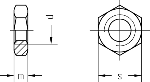Dresselhaus Sechskantmutter, niedrig Messing 3113/000/01 4