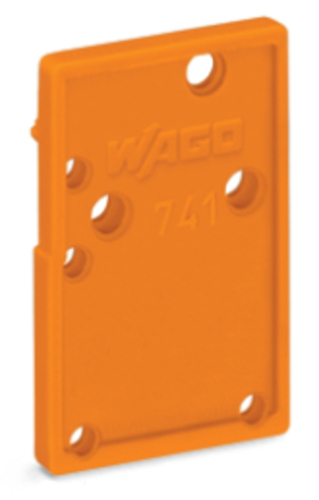WAGO GmbH & Co. KG Abschlussplatte anrastbar 1,5mm dick,orange 741-600