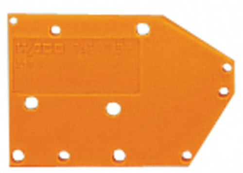 WAGO GmbH & Co. KG Abschlussplatte anrastbar 1,5mm dick,orange 742-600