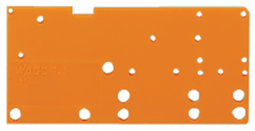 WAGO GmbH & Co. KG Abschlussplatte anrastbar 1,5mm dick,orange 742-651