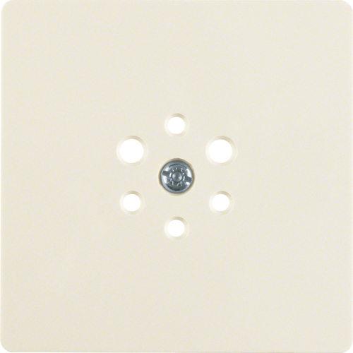 Berker Zentralplatte weiß f. 6-pol.-Steckdose 147402