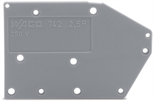 WAGO GmbH & Co. KG Abschlussplatte anrastbar grün-gelb 742-800