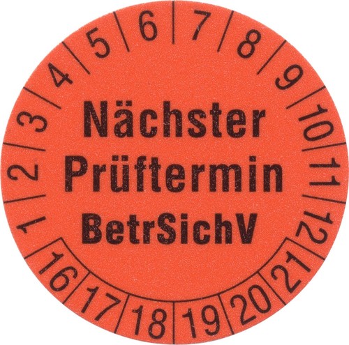 Beha-Amprobe Prüfetiketten 30mm, rot 1239 R(VE250)