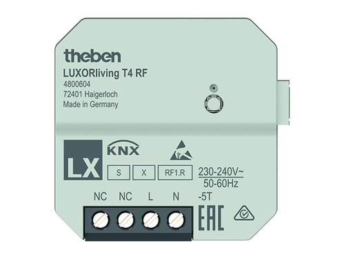 Theben Funk-Tasterschnittstelle 4-fach UP LUXORliving T4 RF